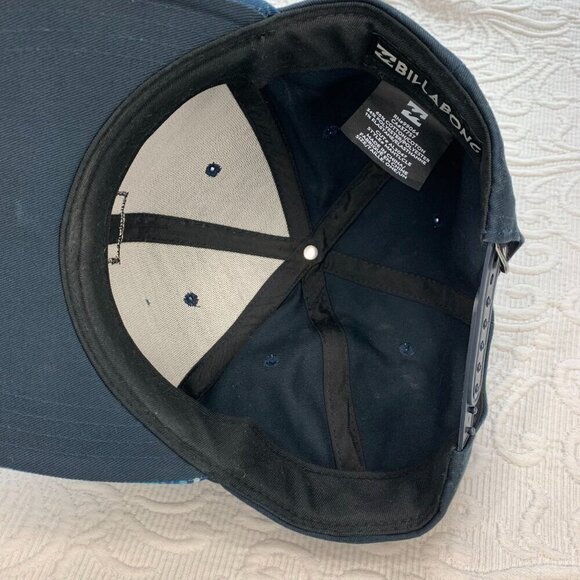 Billabong Mens One Size Snapback Cap With Blue Wave Pattern Adjustable Hat - Picture 6 of 8